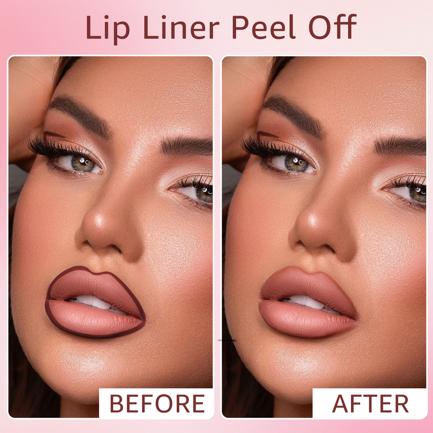 Lip Stain - Peel Off Lip Stain, Long Lasting Lip Liner with Matte Finish, Waterproof, Transfer-proof, Highly Pigmented Color