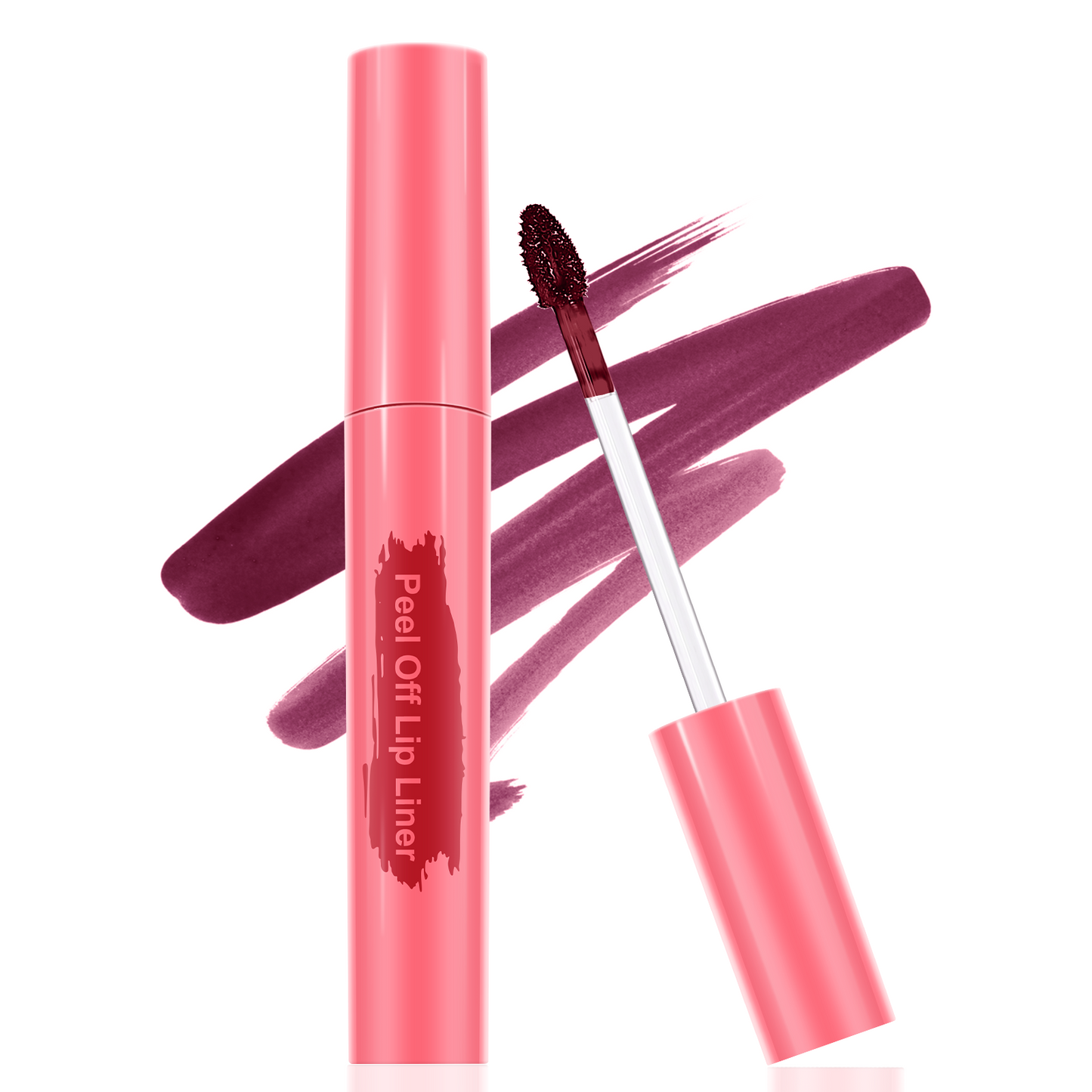 Lip Stain - Peel Off Lip Stain, Long Lasting Lip Liner with Matte Finish, Waterproof, Transfer-proof, Highly Pigmented Color