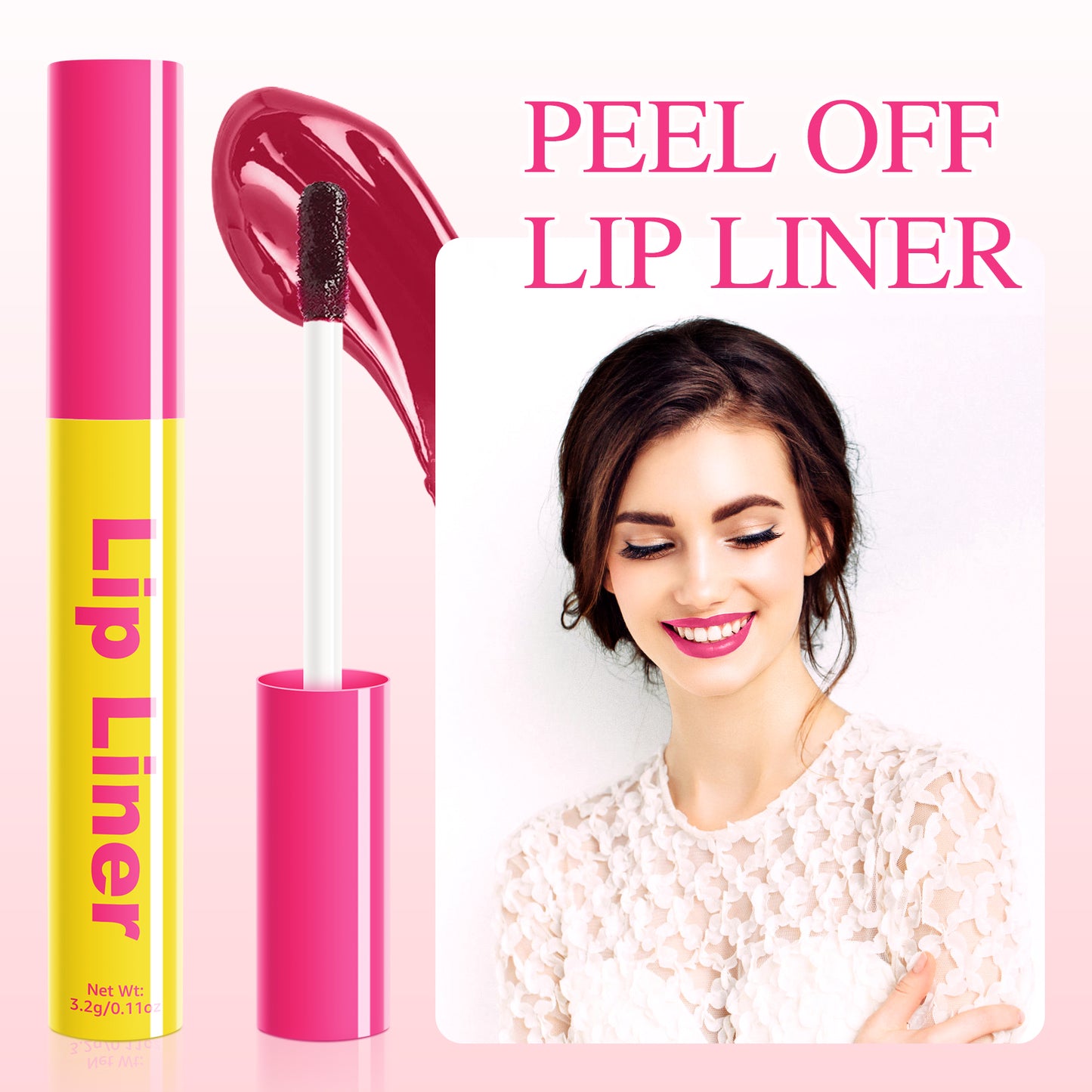 Lip Stain - Lip Stain Peel Off Long-Lasting with Matte Finish Waterproof & Transfer-Proof, Lip Liner Moisturizing & Nourishing Non-Stick Cup Highly Pigmented Color Lip Tint