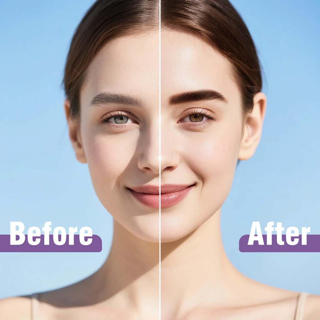 Peel Off Eyebrow Gel - Easy Peel Off Eyebrow Brow Tattoo Makeup, No Smudge, Waterproof and Easy to Color, Create Fuller & Defined Brows Makeup for Woman & Girls