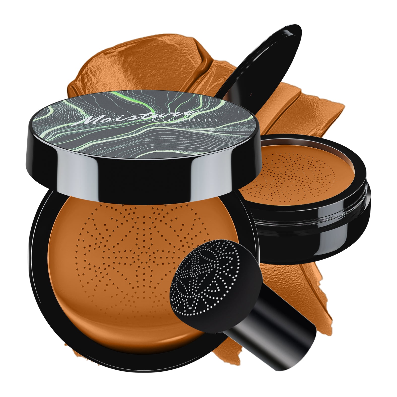 Mushroom Head Air Cushion CC Cream - BB Cream Face Makeup Foundation for Mature Skin Moisturizing Concealer Brighten Long-Lasting, Even Skin Tone for All Skin Types