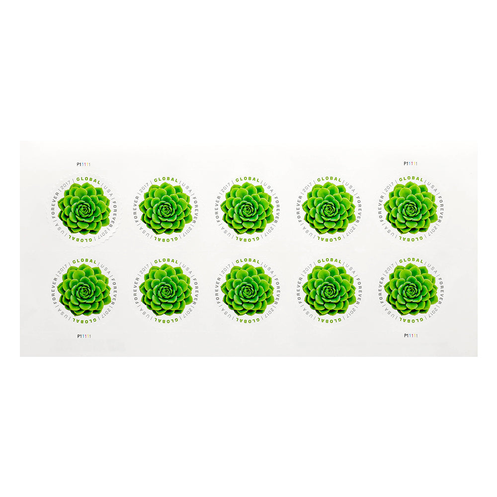 2017 USA Global Succulents Forever Stamps