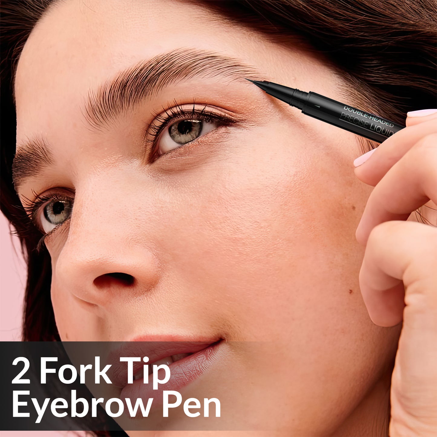 Eyebrow Pen Dual-Ended Brow Pencil with 2-Fork Tip & Precise  Brush-Tip, Eyebrow Pencil for Women Waterproof Long-Lasting  Natural Brow Tint