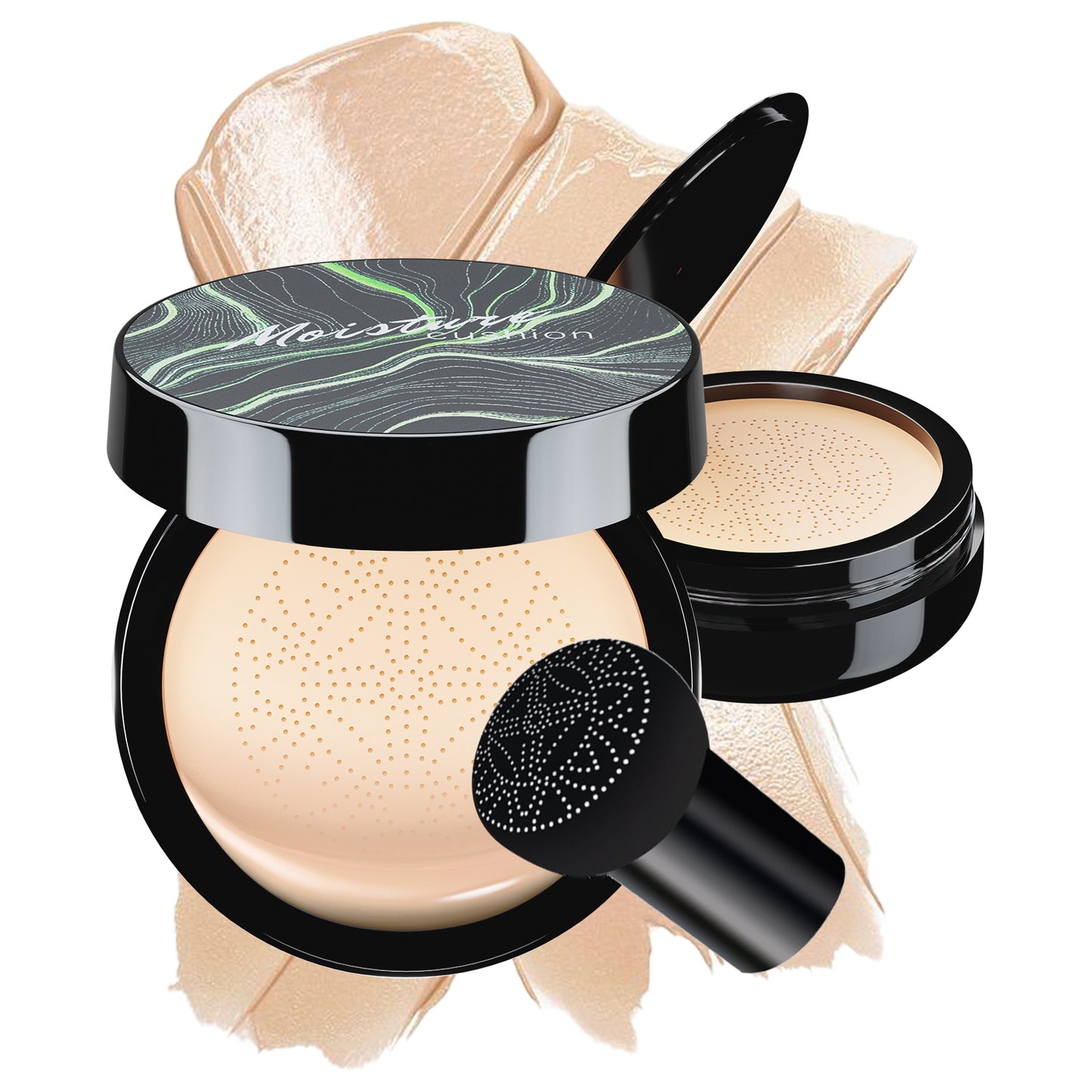 Mushroom Head Air Cushion CC Cream - BB Cream Face Makeup Foundation for Mature Skin Moisturizing Concealer Brighten Long-Lasting, Even Skin Tone for All Skin Types