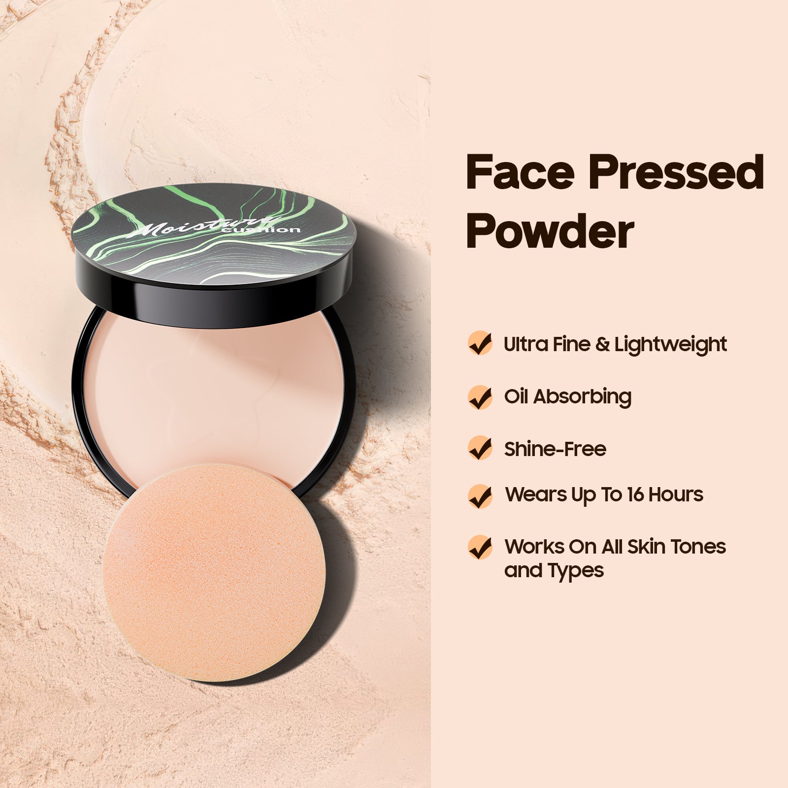 Face Setting Powder, Smooths Complexion & Controls Shine, Weightless, Blurring, Creates Soft Focus Effect, Even Skin Tone for All Skin Types, Natural