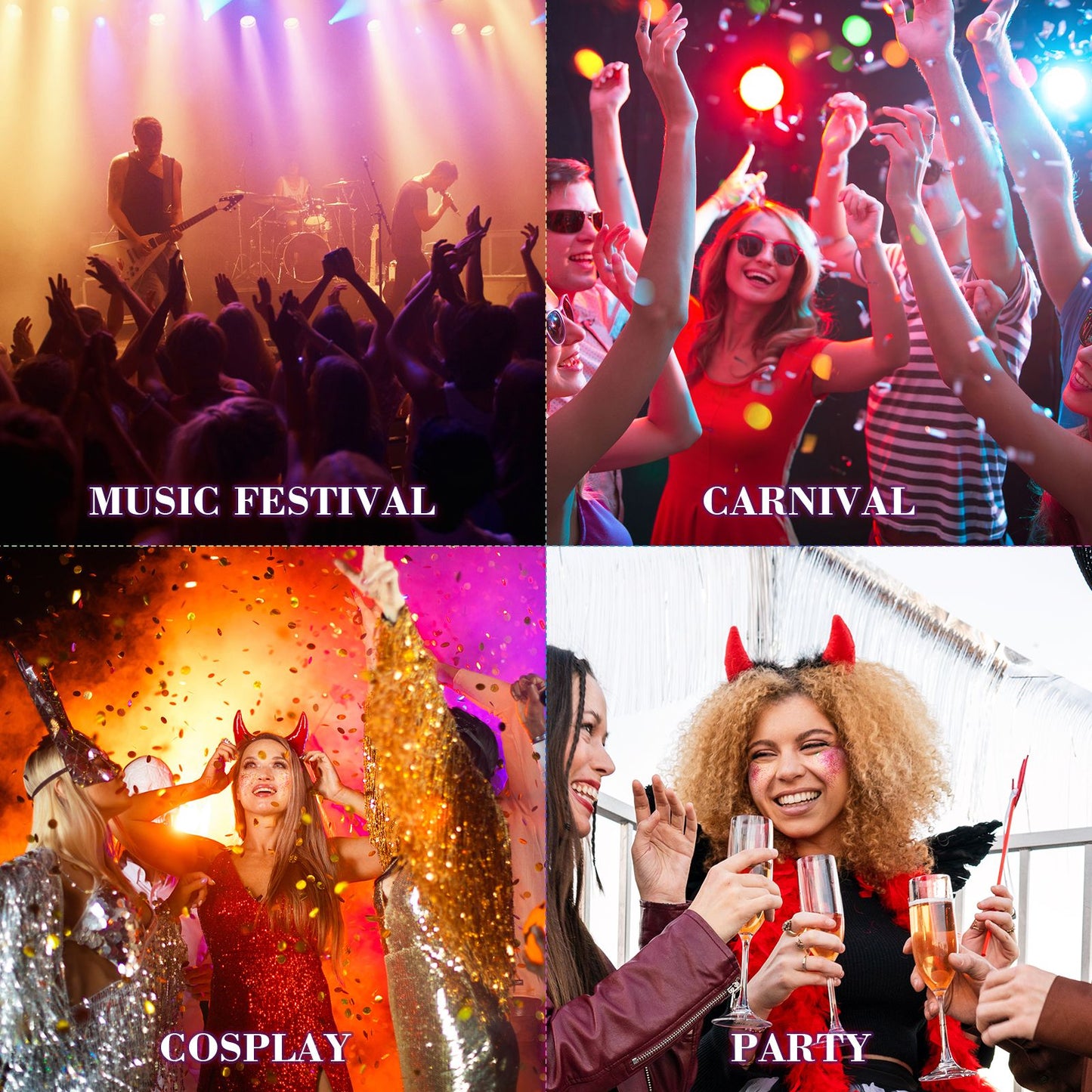 Body Face Glitter Makeup - Womens Halloween Costume Sparkly Chunky Hair Glitter, Mermaid Birthday Decorations Rave Outfits for Kids