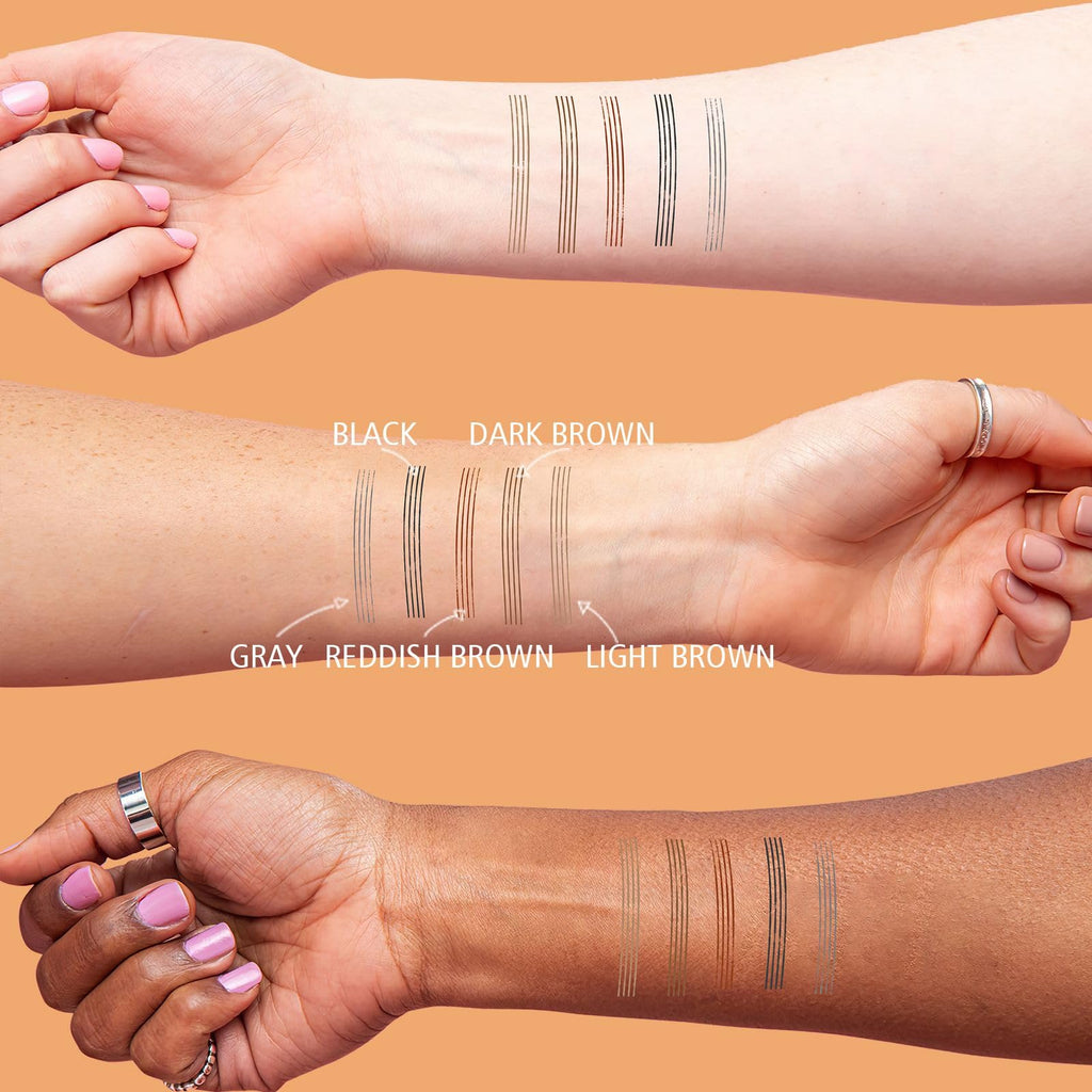 Eyebrow Pencils for Women - Eyebrow Gel with Microblading 4-Fork-Tip,  Lift & Snatch Eyebrow Pen, Eyebrow Marker Long-Lasting Waterproof & Smudge-Proof Natural Hair Like Brows