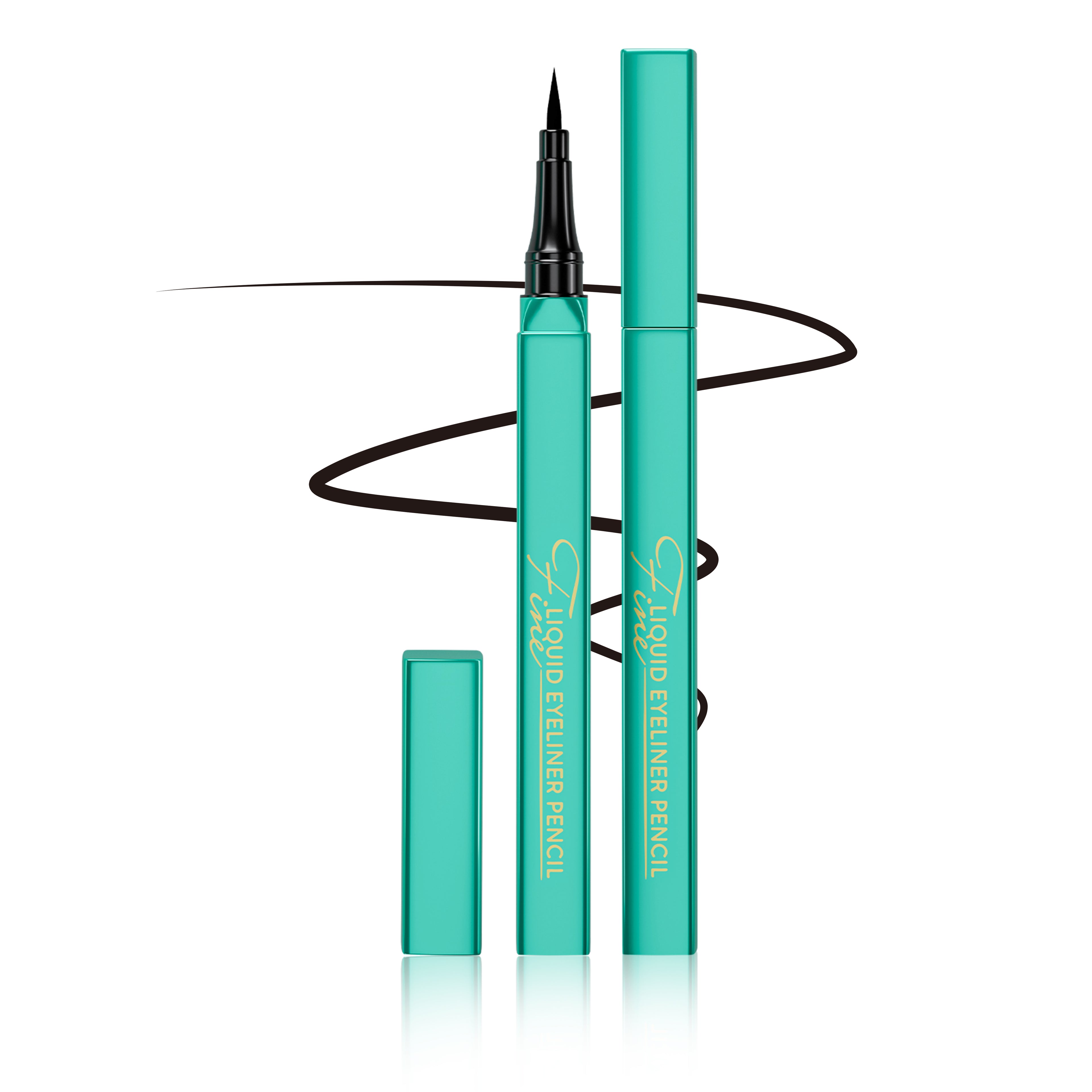 Liquid Eyeliner, Long-Lasting & Waterproof Eyeliner Pen, Glides on Smoothly, Quick Drying, Cruelty-Free & Vegan, Super Slim Precise All Day for Women (Black)