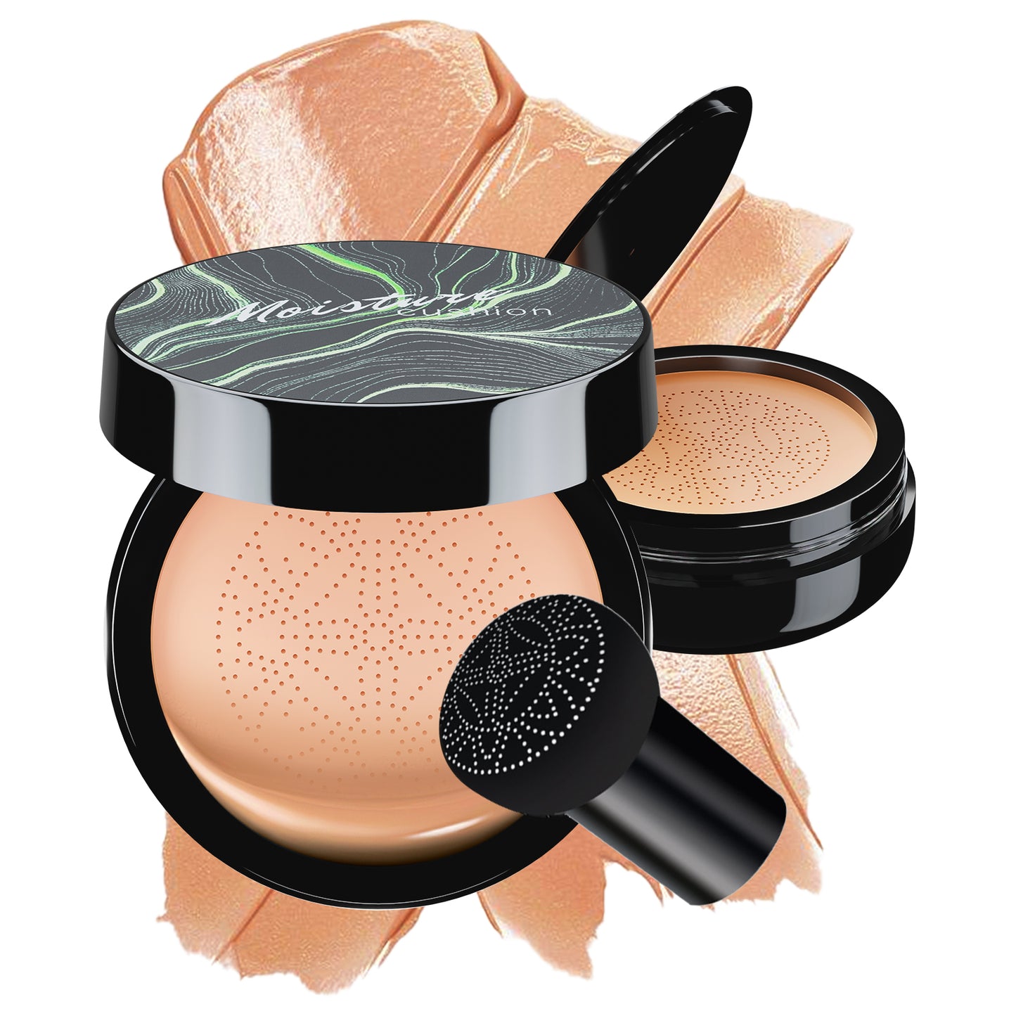 Mushroom Head Air Cushion CC Cream - BB Cream Face Makeup Foundation for Mature Skin Moisturizing Concealer Brighten Long-Lasting, Even Skin Tone for All Skin Types