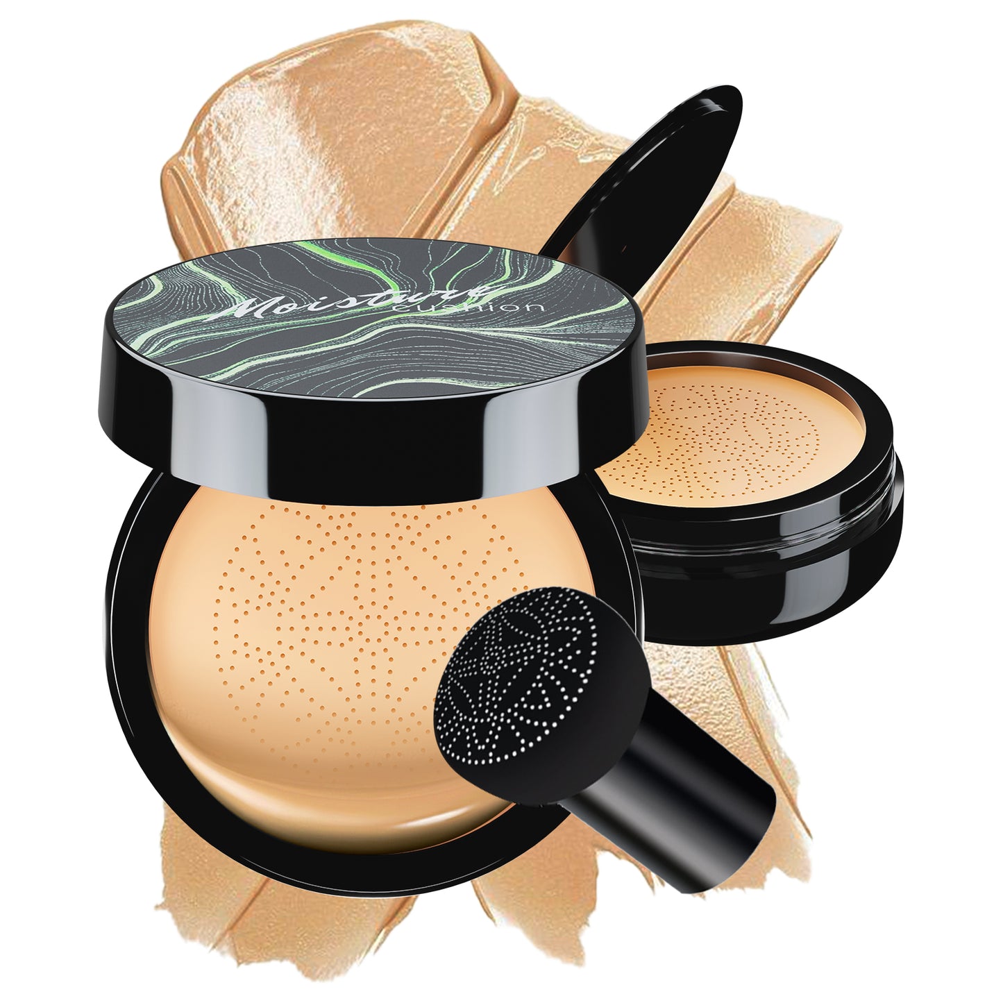 Mushroom Head Air Cushion CC Cream - BB Cream Face Makeup Foundation for Mature Skin Moisturizing Concealer Brighten Long-Lasting, Even Skin Tone for All Skin Types